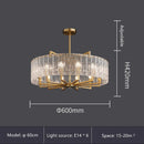 GobekUsa Glass Restaurant Chandelier: Modern Luxury Led Lighting Fixture for Living Room Home Decor