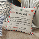 GobekUsa Love Mom Cushion Cover 45x45cm - Family Anniversary Gift - Nordic Design
