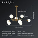 GobekUsa Copper Ceiling Chandelier for Home Decor Lighting