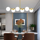 GobekUsa Gold Glass Ball LED Pendant Light for Kitchen Dining Room Lighting