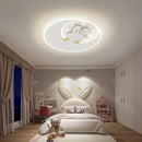GobekUsa Cartoon Elephant Rabbit Ceiling Light for Kid's Room