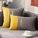 GobekUsa Houndstooth Cushion Cover 30x50cm Black and White Bow Waist Pillow Case