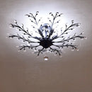 GobekUsa Crystal Tree Chandelier Ceiling Light for Bedroom with LED E14 Bulbs