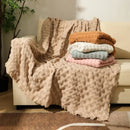 GobekUsa Knitted Waffle Blanket Throw - Multi-Season Sofa Cover, Bedspread, and Nap Bed End Towel