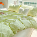 GobekUsa Diamond Grid Jacquard Bedding Sets: Cooling, Soft Duvet Cover for Summer & Autumn