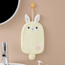GobekUsa Cartoon Embroidery Hanging Hand Towel - Soft, Absorbent, Quick Dry Towel