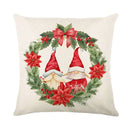 GobekUsa Christmas Snow Elk Pillow Cover for Festive Home Decor