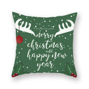 GobekUsa Christmas Santa Elk Pillowcase 45x45cm for Sofa Chair Decor