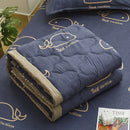 GobekUsa Daisy Print Quilted Summer Quilt Set in Soft Breathable Fabric