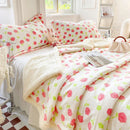 GobekUsa Cartoon Print Cozy Blanket - Milk Velvet & Cashmere - Winter/Spring Duvet Cover