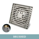 GobekUsa Brass Square Floor Drain 10x10cm for Bathroom Shower with Insect-Proof Deodorant
