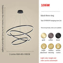GobekUsa Circle Ring Art Chandelier for Duplex Villa Staircase Hall Living Room