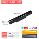 GobekUsa LED Magnetic Track Light Dimmable Bluetooth Control Grille Spot Lighting