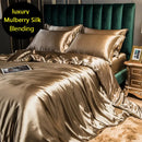 GobekUsa King Size Silk-Blend Duvet Cover Set with Pillowcases
