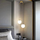Nordic Glass Pendant Light With Brass or Black Finish