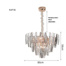 GobekUsa Gold Crystal LED Chandelier Lighting for Dinning Table