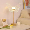 GobekUsa Butterfly Gold Acrylic LED Desk Lamp for Artful Living Room Night Light