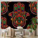 GobekUsa Lucky Hand Mandala Tapestry Wall Hanging Boho Decor