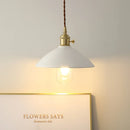 GobekUsa Ceramic Knob Switch LED Pendant Light, Nordic Modern Hang Lamp