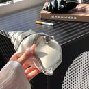 GobekUsa Conch Ashtray: Silver Plated Desk Decoration & Windproof Ceramic Smoking Accessory