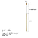 Modern Black Aluminum Linear Pendant Light