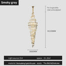 GobekUsa K9 Deluxe Crystal Pendant Chandelier: Dazzling LED Ceiling Light for Modern Elegance