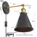 GobekUsa Gold Industrial LED Wall Lamp for Loft Stair, Coffee Bar, Bedroom