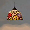 European Stained Glass Pendant Light, 20cm