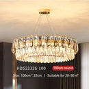 GobekUsa Gold Crystal Chandelier: Luxury Lighting for Dining Living Bedroom Kitchen Island
