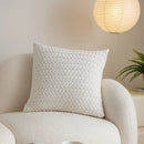 GobekUsa Cable Knit Cotton Pillow Cover Soft Ivory Burnt Orange 45x45cm 50x50cm 60x60cm