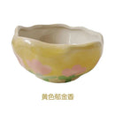 GobekUsa Ceramic Salad Bowl Set - 13.5oz Creative Ins Wind Underglaze Lovely Design