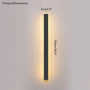GobekUsa Black Waterproof LED Wall Light | Minimalist Outdoor Garden Balcony Terrace Decor