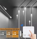 GobekUsa Flowing LED Strip Light: SMD 2835 Pixel Horse Race Tape Light with Wireless Controller