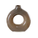GobekUsa Geometric Circles Glass Vase for Home Decor and Flower Arrangement