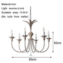 GobekUsa American Retro Chandelier for Dining, Bedroom, Staircase, and Living Room