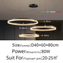 GobekUsa Acrylic Circle Chandelier Pendant Lights - Modern Indoor Lighting Decor for Living Room
