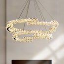 GobekUsa Crystal Chandelier: Modern Luxury Living Room Lamps for Bedroom and Dining Room