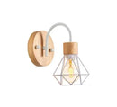 GobekUsa Iron White Cage Wall Lamp for Modern Indoor Lighting