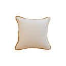 GobekUsa Geometric Tufted Cushion Cover with Handmade Tassels & Patchwork