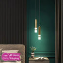 GobekUsa Double Head LED Pendant Lights for Modern Indoor Bedroom, Bedside, Entrance, Bathroom
