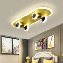 GobekUsa Cartoon Skateboard Ceiling Light for Children's Room