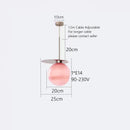 GobekUsa Colorful Glass Metal Dinning Pendant Lamp