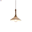 GobekUsa Ceramic LED Pendant Lights with Ash Wood Nordic Design