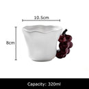 GobekUsa Fun Fruits Ceramic Mug Lemon/grape Dining Coffee Afternoon Tea Cup