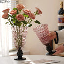 GobekUsa Glass Vase for Hydroponics Plant Pot Room Decor & Flower Arrangement
