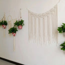GobekUsa Bohemian Macrame Curtain Tapestry for Door/Window/Wall, Wedding Home Decor