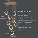 GobekUsa Circle Ring LED Chandelier Light for Luxe Living Spaces