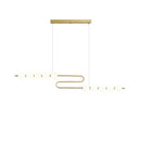 GobekUsa Love Gold Chrome Chandelier LED Suspension Lighting for Dinning Room