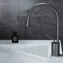 GobekUsa Brushed Gold Basin Faucet Hot Cold Swivel Sink Water Crane