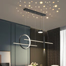 GobekUsa Black Nordic Style LED Pendant Lights for Living Room Dining Room Lighting